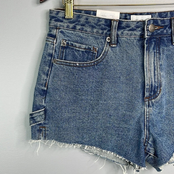 RVCA NWT The Highly Werked Carpenter Jean Shorts Vintage Vibe High Waist Size 29 - Picture 4 of 14